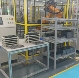 Novas opções eficientes e estáveis, o robô composto Inteligente Fuwei promove a carga e descarregamento de aço magnético para novas alturas