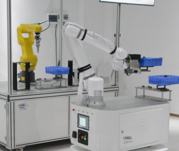 Aplicação de carregamento e descarregamento de robôs compostos na indústria de manufatura