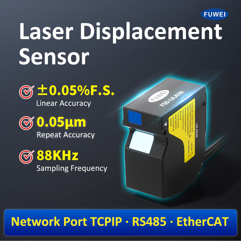Medição precisa do futuro industrial: FSD-LKJ Série de alta velocidade Sensores de deslocamento a laser da Fuwei Electronics