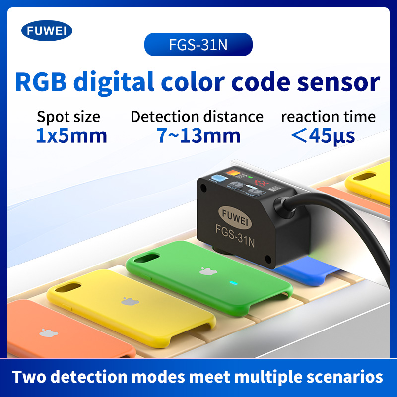 FGS-31N Correção de Desvio Separação Posicionando Sensor de Código de Cores Digital