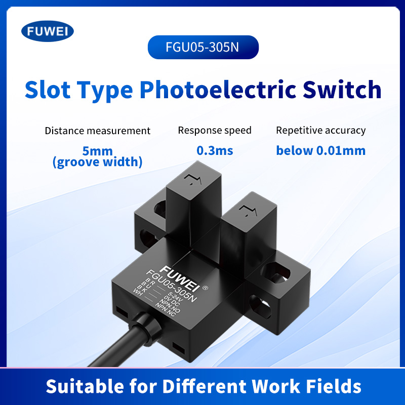 Sensor de interruptor fotoelétrico com slot em U FGU05-305