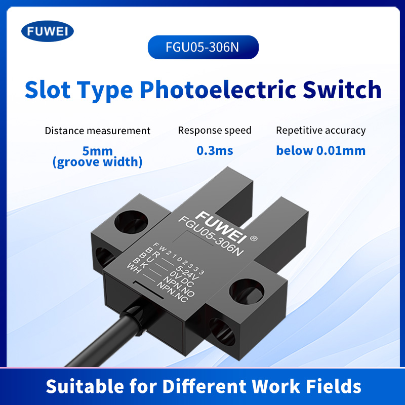 Sensor de interruptor fotoelétrico com slot em U FGU05-306