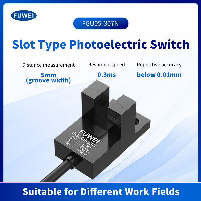 Sensor de interruptor fotoelétrico com slot em U FGU05-307