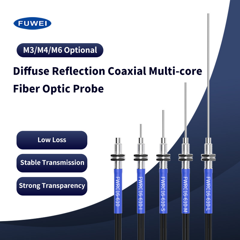 FWRC Coaxial Multi -Core - Fibra de Fibra óptica de reflexão difusa Sensor