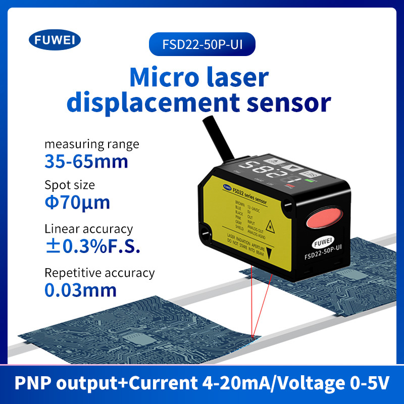 Sensor de faixa de deslocamento a laser