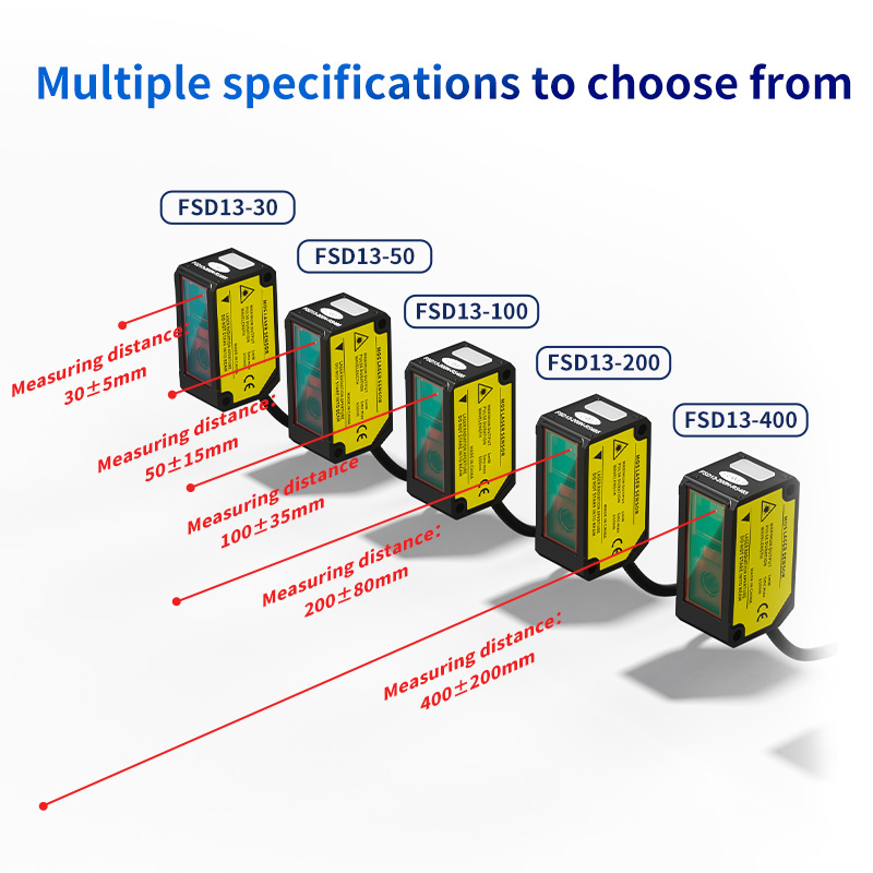Sensor de deslocamento a laser série FSD13 Sensor de deslocamento a laser série FSD13