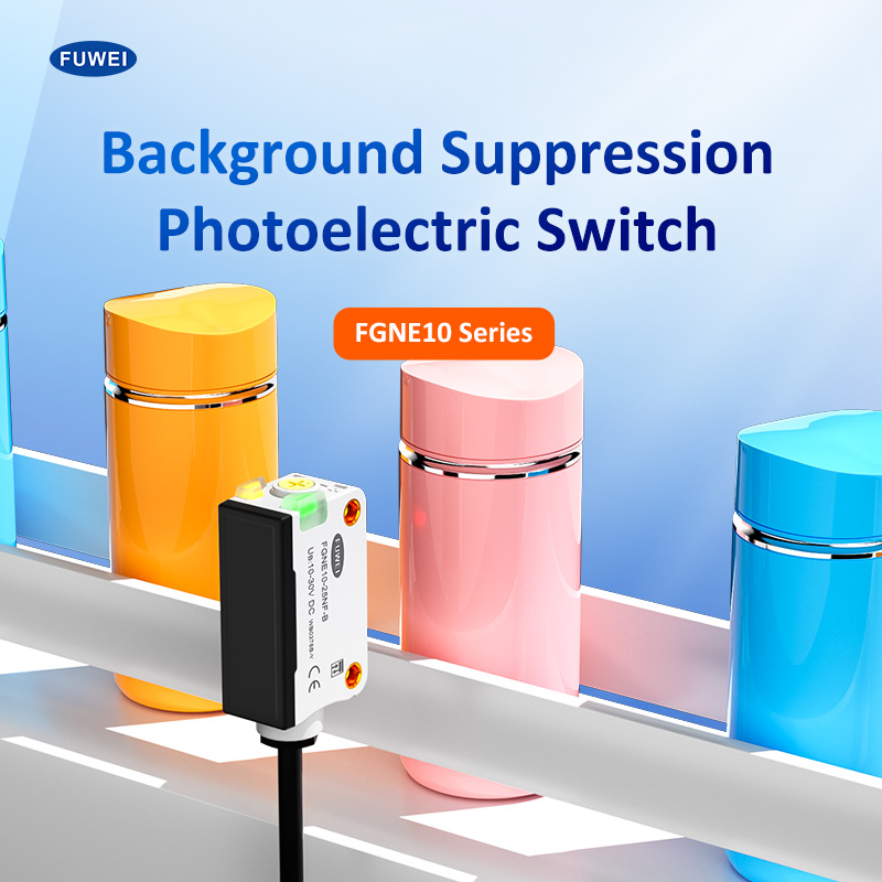 Sensor fotoelétrico quadrado FGNE10-25NF-B